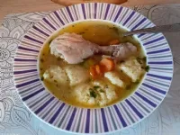 Fotografija recepta: Piščančja obara in zdrobovi žličniki