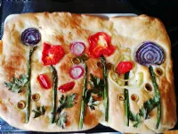 Fotografija recepta: "Cvetlična" Focaccia
