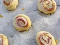 Fotografija recepta: Polžki z rožmarinom in pršutom