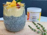 Fotografija recepta: Mangov chia kozarček