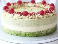 Fotografija recepta: Torta pistacija - malina