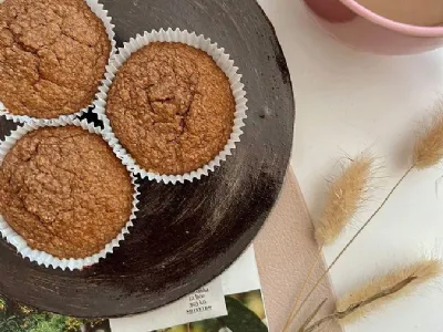 Bolj zdravi bananini muffini z Nutello