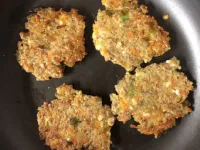 Fotografija recepta: Ajdovi polpeti s porom in korenjem