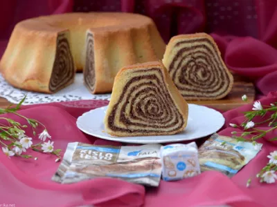 Potica s čokoladno kokosovim nadevom