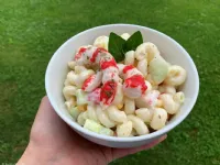 Fotografija recepta: Testeninska solata s kozicami