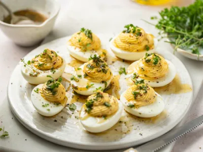 Polnjena jajčka - Deviled eggs