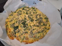 Fotografija recepta: Lahek narastek s polento in špinačo