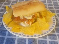 Fotografija recepta: Topli piščančji sendviči