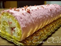 Fotografija recepta: Vanilijeva rolada z jagodami