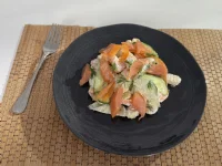 Fotografija recepta: Poletni svaljki z dimljenim lososom