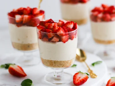 Jagodna panna cotta in sladki muškat