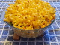 Fotografija recepta: Makaronov narastek z zelenjavo in ribanim sirom