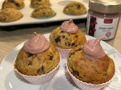 Bananini mafini s kremnim namazom