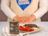 Fotografija recepta: Pečeni fileji trske s pašteto iz oliv sorte taggiasche in češnjevim paradižnikom