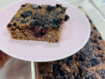 Pečeni ovseni kosmiči s čokolado