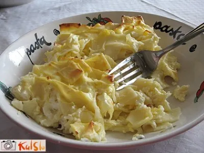 Široki rezanci s skuto in jajci