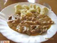 Fotografija recepta: Svinjina z gorčico in šampinjoni