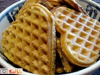 Fotografija recepta: Vaflji z orehi in pomarančami