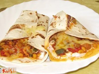 Tortilje z zelenjavo in mesom