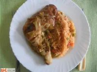 Fotografija recepta: Dušena piščančja bedra