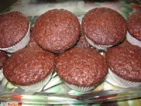 Fotografija recepta: Čokoladno - bananini mafini