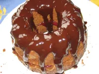 Fotografija recepta: Čokoladni venec z orehi