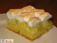 Fotografija recepta: Rabarbarin biskvit s snegom