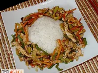 Fotografija recepta: Puran v zelenjavni družbi