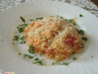 Barvita poletna rižota