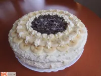 Fotografija recepta: Skutna torta z bananami