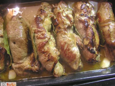 Telečje rulade z dišavnicami