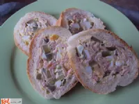 Fotografija recepta: Polnjene francoske štručke