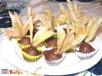 Fotografija recepta: Fizalis v čokoladni srajčki