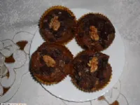 Fotografija recepta: Čokoladno - orehovi muffini