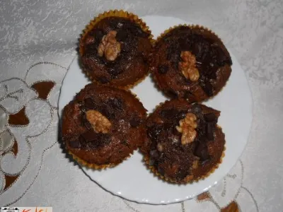 Čokoladno - orehovi muffini