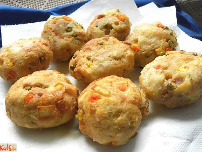 Kruhovi cmoki z zelenjavo