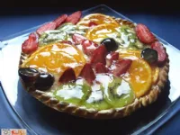 Fotografija recepta: Vanilijeva krostata s sadjem