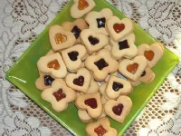 Fotografija recepta: Linški keksi (brez jajc)