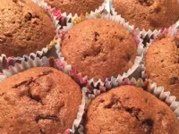 Fotografija recepta: Čokoladno - orehovi muffini (iz beljakov)