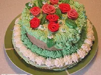 Fotografija recepta: Košarica cvetja ( torta)