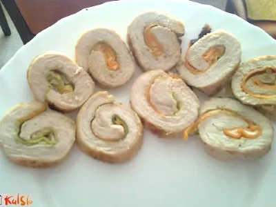 Puranji zvitki z bučko in sirom