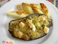 Fotografija recepta: Melancani s porom in siri