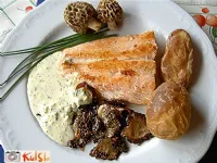 Fotografija recepta: Losos na žaru z mavrahi