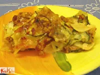 Fotografija recepta: Lazanja z bučkami in klobaso