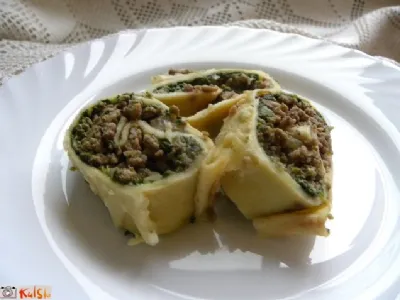 Mesno - zelenjavni kaneloni