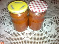 Fotografija recepta: Ajvar iz pečenih paprik in jajčevcev