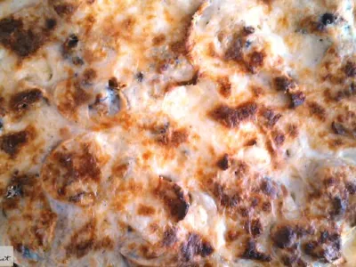 Gratinirane palačinke z gobami