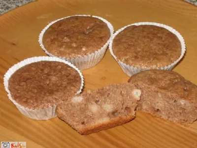 Muffini s hruškami in Nutello