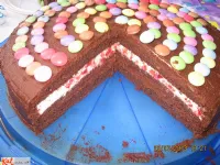 Fotografija recepta: Čokoladno - jagodna torta