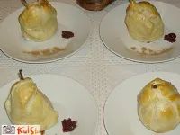 Fotografija recepta: Pečene hruške v listnatem testu